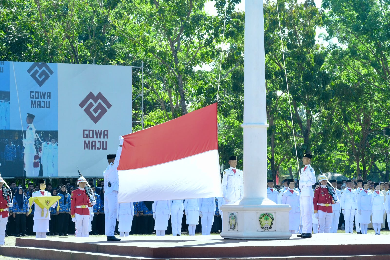 Sebulan Digembleng, 70 Paskibraka Gowa Sukses Jalankan Misi Pengibaran Merah Putih