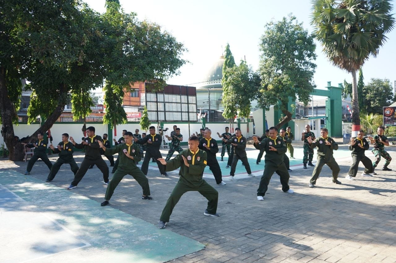 Asah Kemampuan Tempur Jarak Dekat, Prajurit Kodim Gowa Rutin Latihan PSM