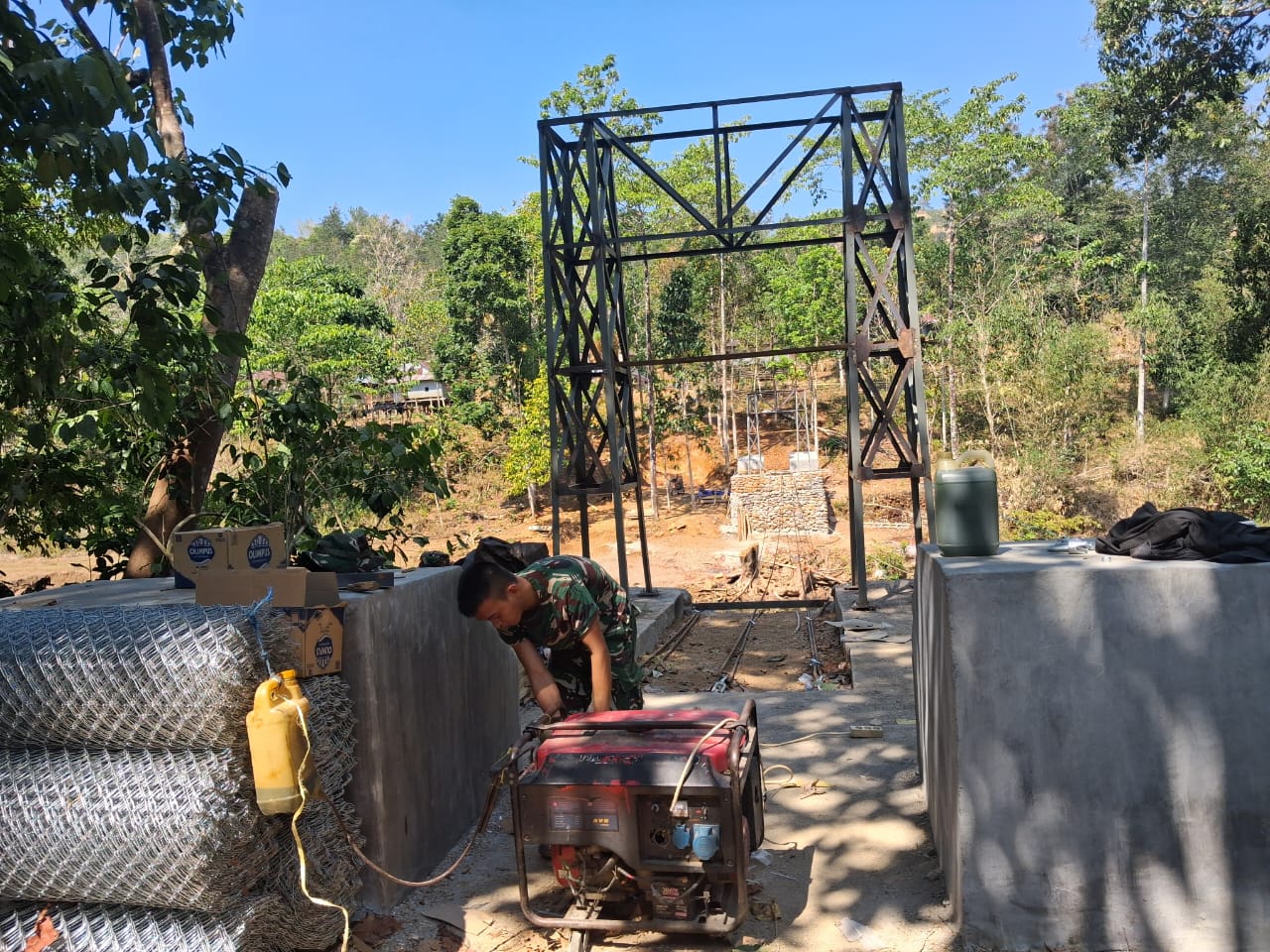 Jembatan Gantung Sungai Lambere Hampir Rampung, Harapan Lama Warga Bungaya Segera Terwujud