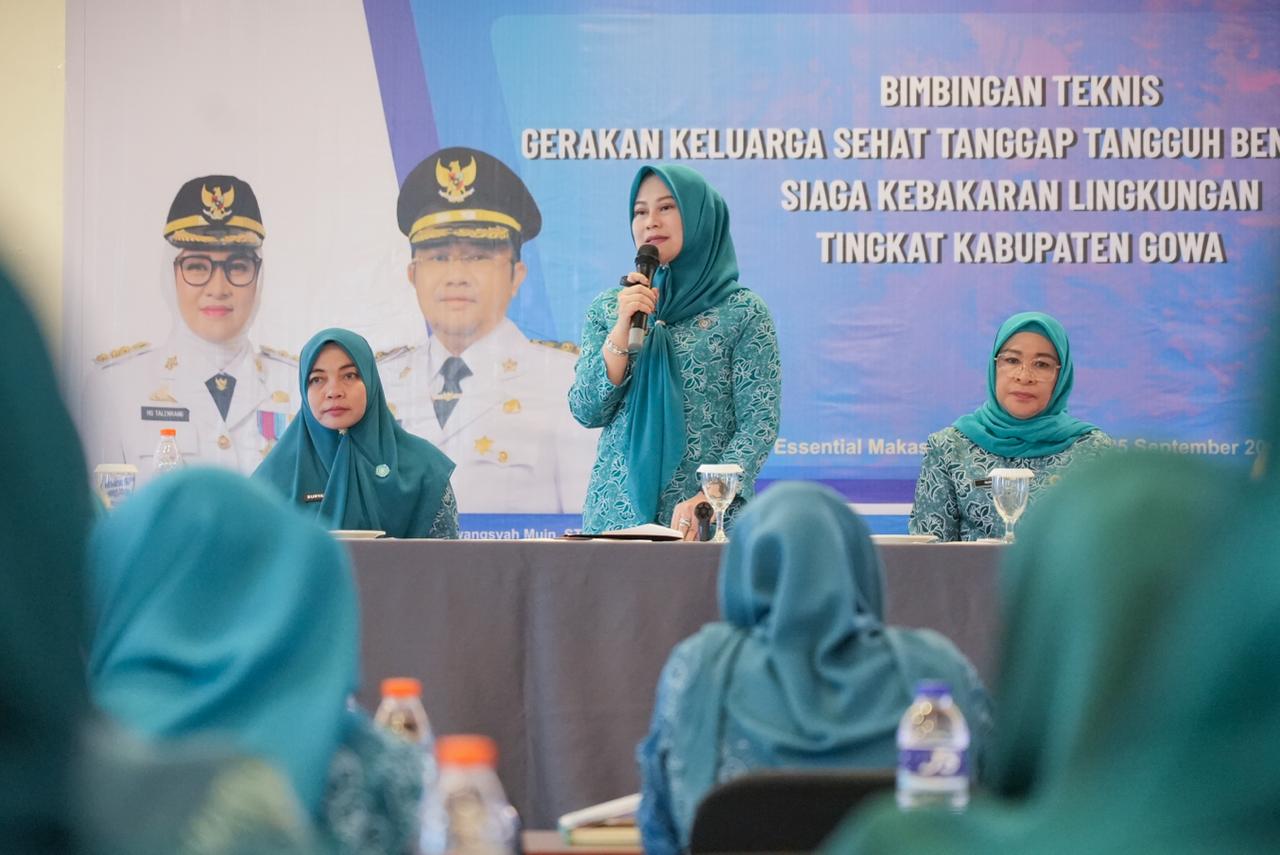 TP PKK Gowa Perkuat Peran Keluarga Hadapi Bencana dan Krisis Lingkungan