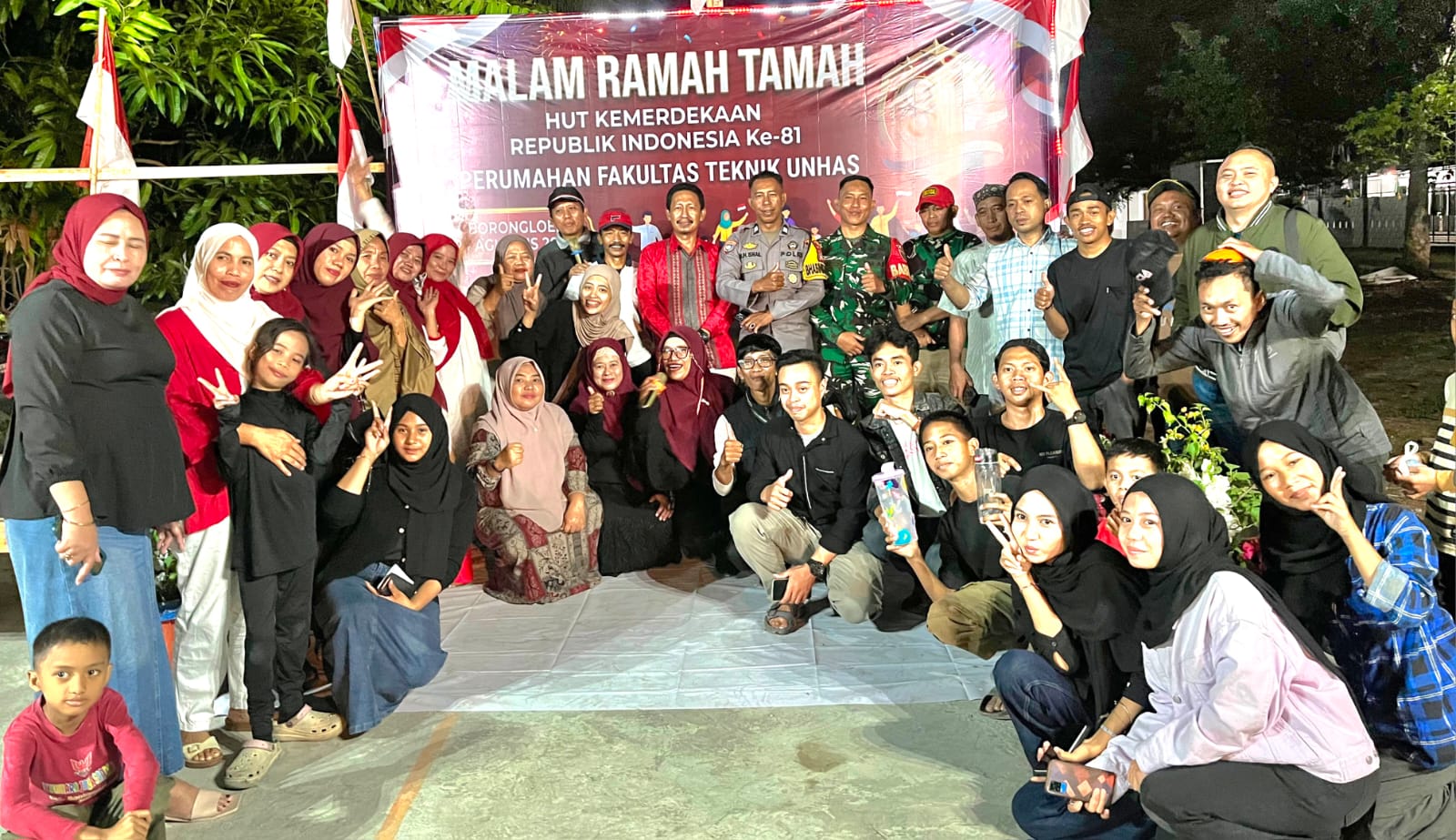 HUT RI Jadi Momentum Perkuat Kerukunan, Warga Borongloe Tutup Rangkaian Perayaan dengan Malam Kebersamaan
